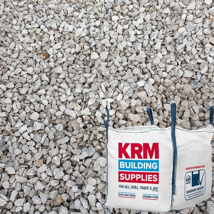 10mm Single Size Limestone Chippings Bulk Bag (850Kg)